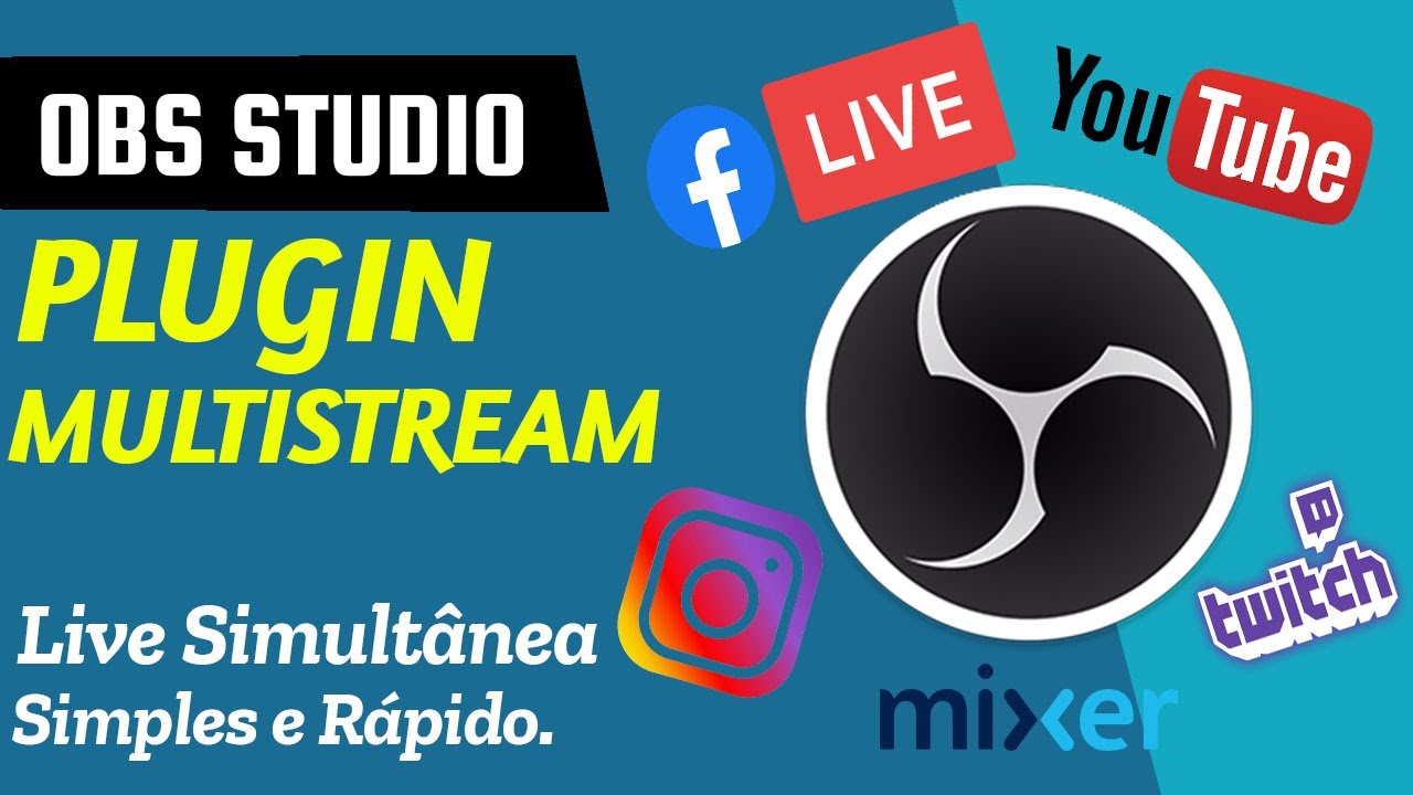 FAZER LIVE EM VARIAS PLATAFORMAS AO MESMO TEMPO NO OBS STUDIO - Multiple RTMP outputs plugin