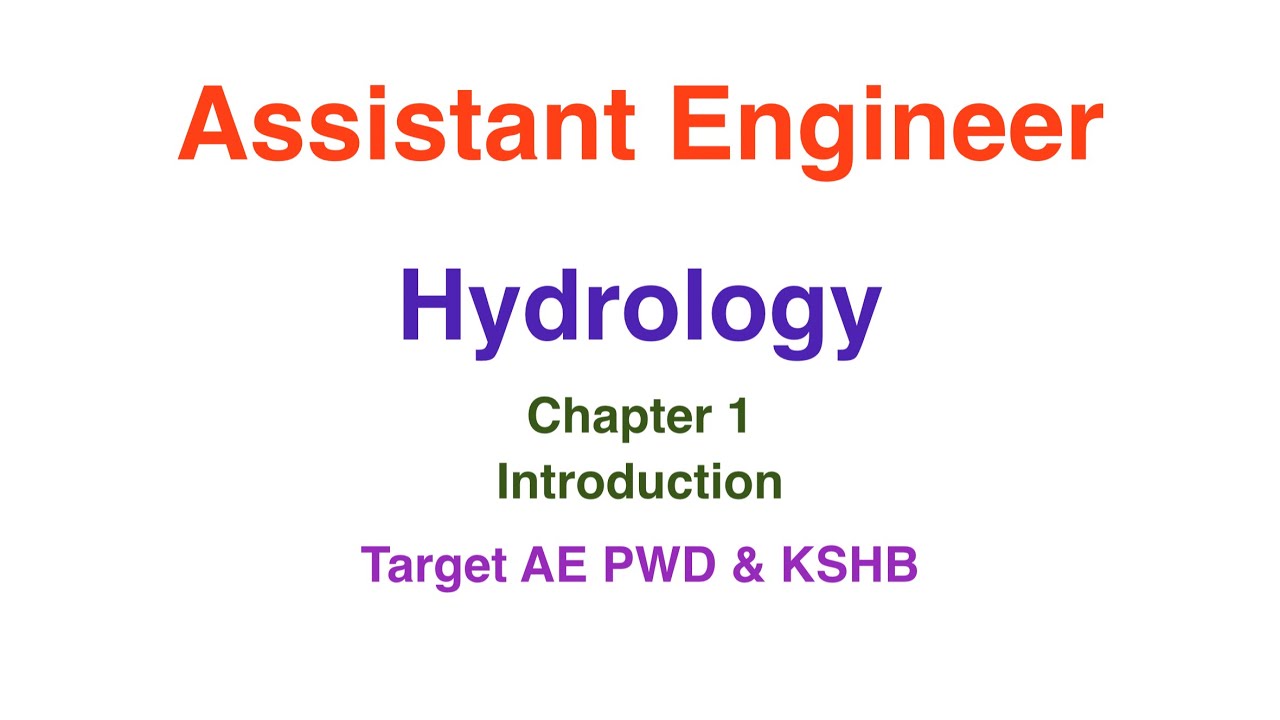 Assistant Engineer | AE PWD| AE PCB| HYDROLOGY | Free classes| quick revision