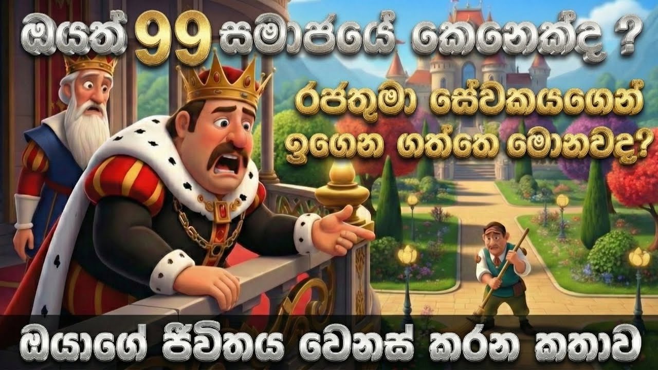 ඔයත් 99 සමාජයේ කෙනෙක්ද කියලා බලන්න | Sinhala Cartoons #sinhalakatha