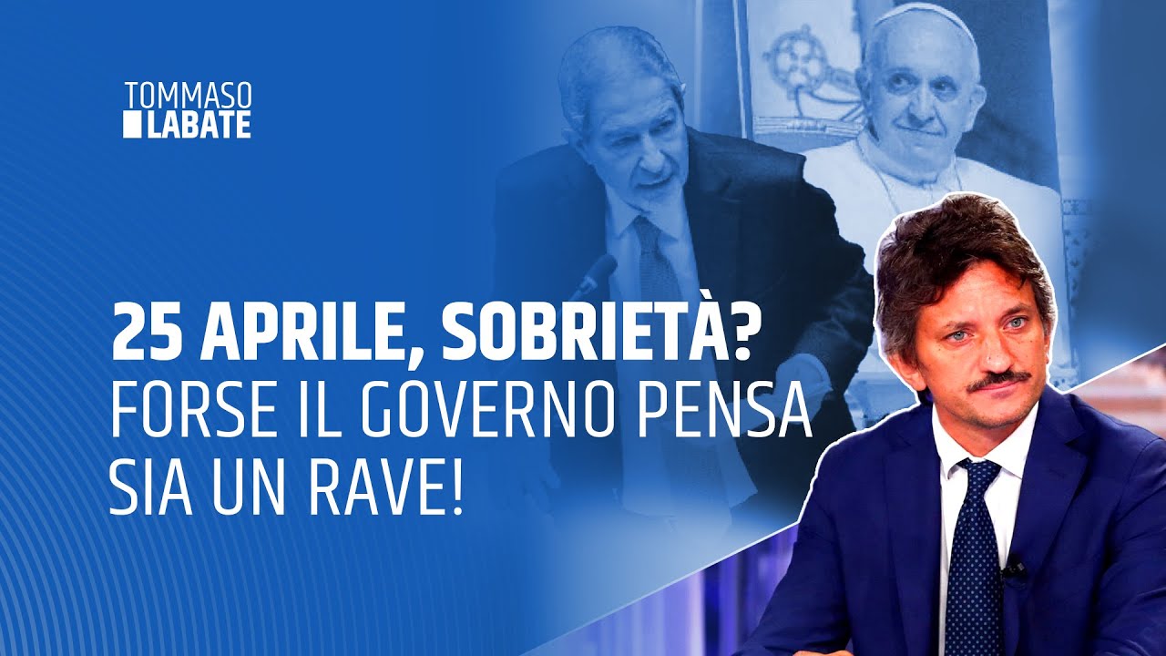 25 APRILE, SOBRIET&Agrave;? FORSE IL GOVERNO PENSA SIA UN RAVE!