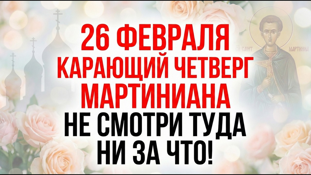 26 февраля Преподобный Мартиниан. Что нельзя делать. Приметы и строжайшие запреты