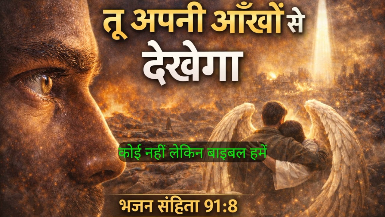 Pslam 91:8 | Aaj Ka Vachan #बाइबल_वचन #BibleVerseHindi #ChristianMotivation