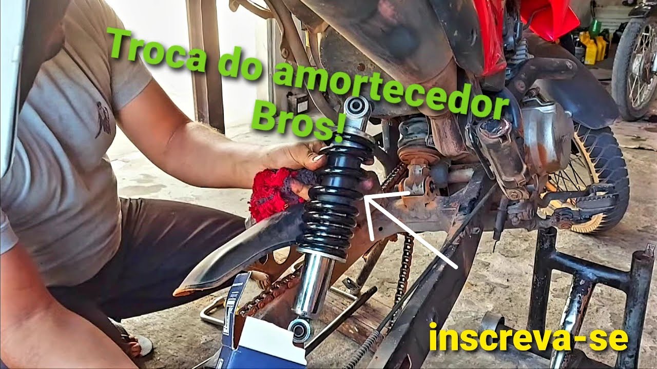 Como instalar amortecedor na bros.