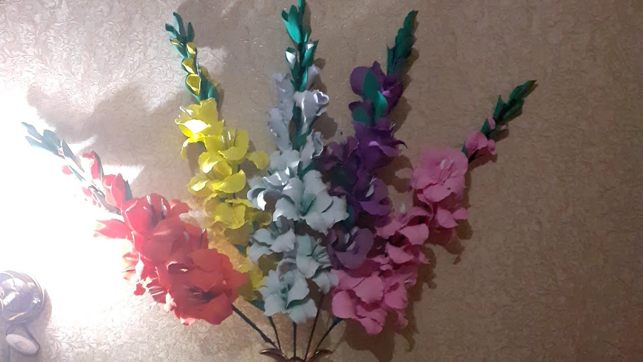 Гладиолусы из фома