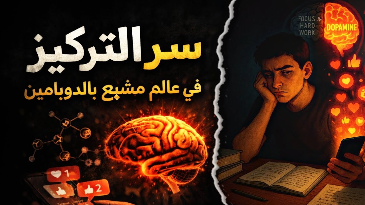 لماذا لم يعد عقلك قادراً على التركيز؟ (فخ الدوبامين)