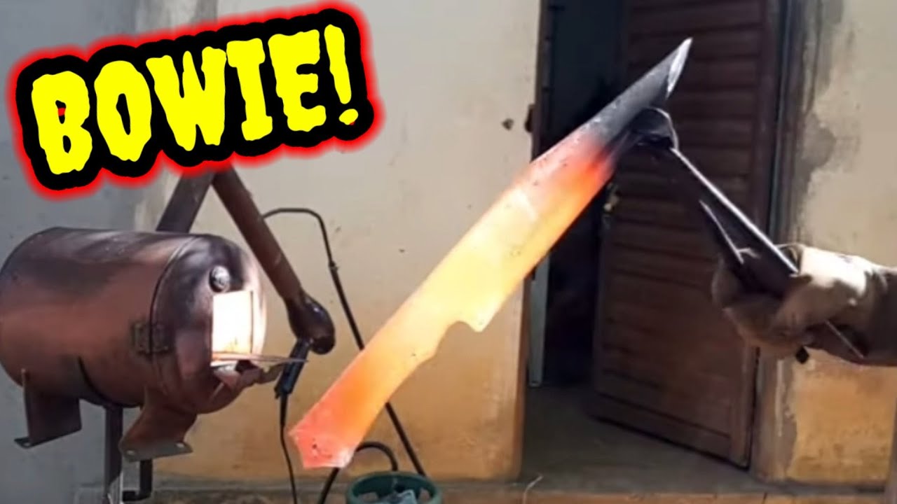 FAZENDO UMA FACA BOWIE HÍBRIDA CAMPEIRA / MAKING A CAMBRIDGE HYBRID BOWIE!