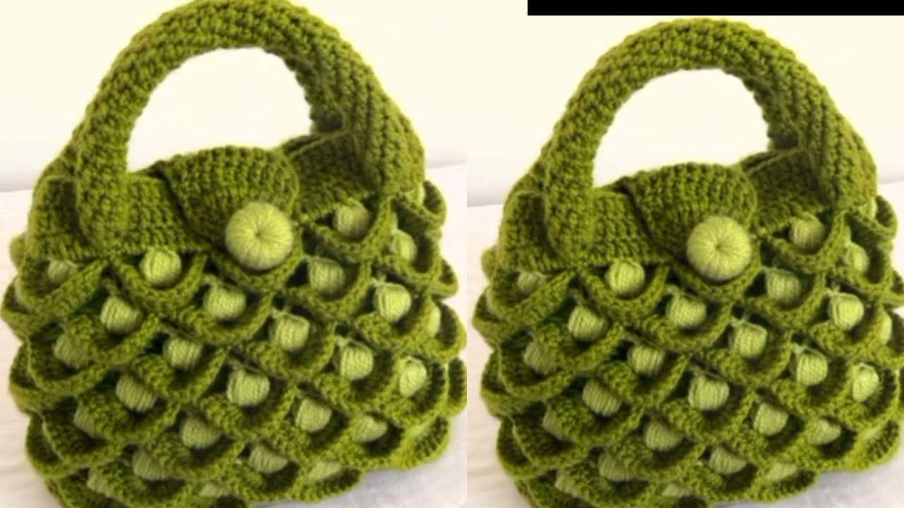 easy crochet bag tutorial in hindi/crosia bag design/crochet purse hindi/woolen bag new design