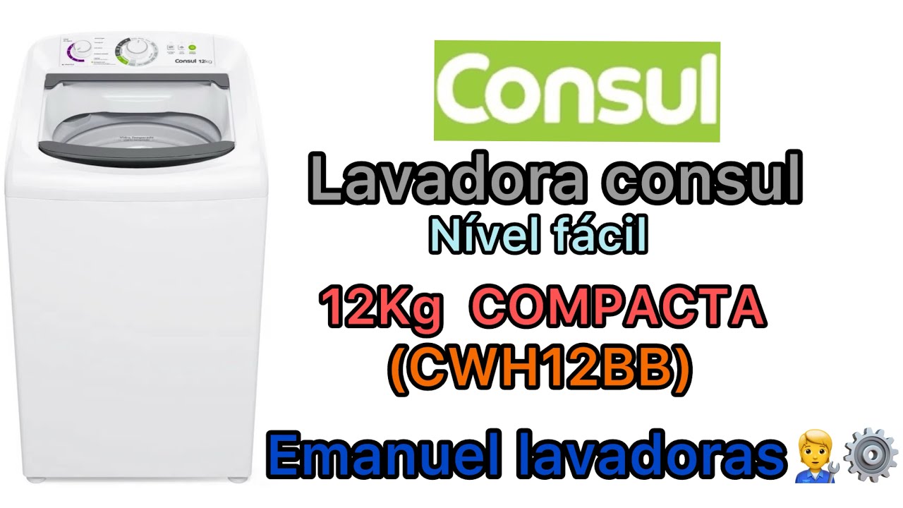Lavadora cônsul 12kg (CWH12BB) “roupas do dia a dia”