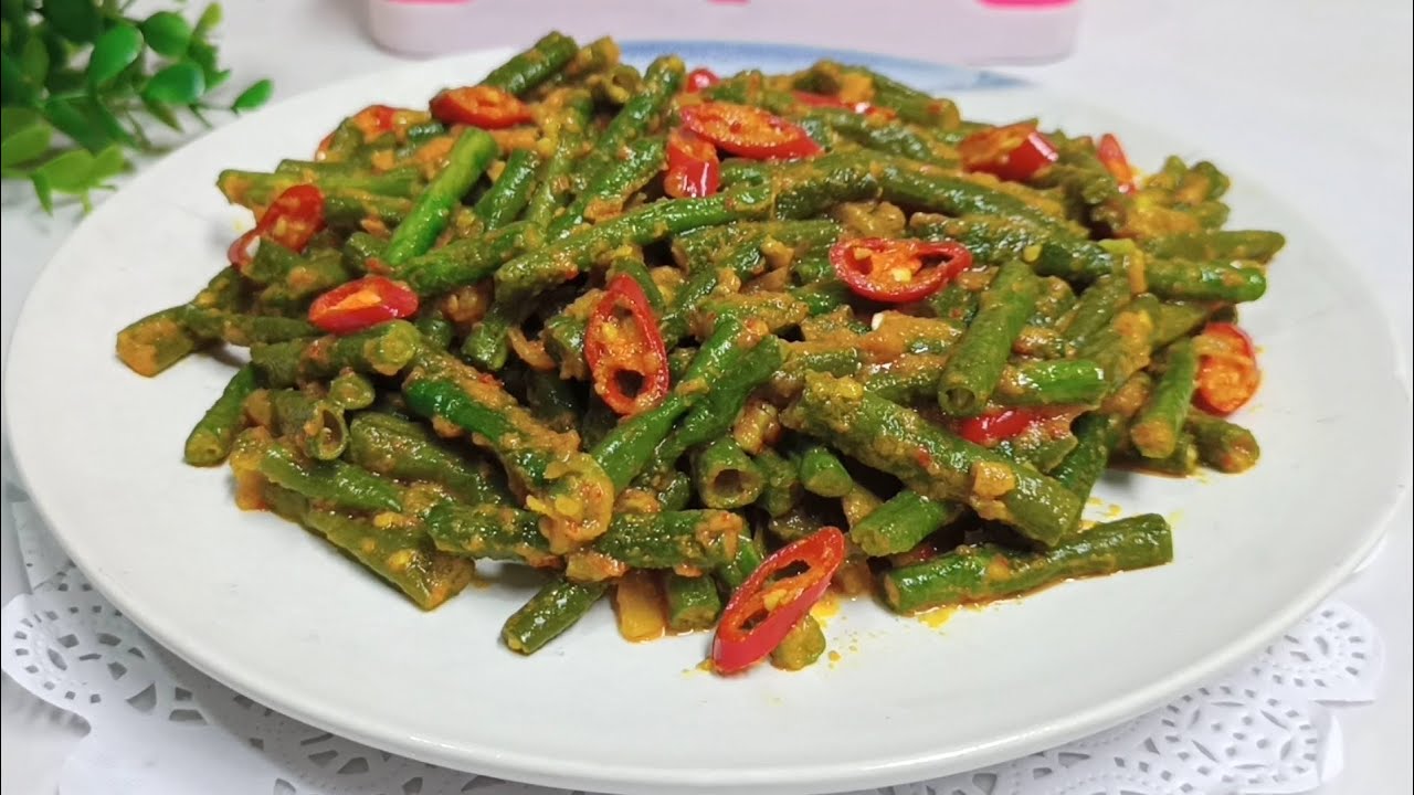 RESEP TUMIS KACANG PANJANG // BUMBU REMPAH ASLI / ENAK BANGET