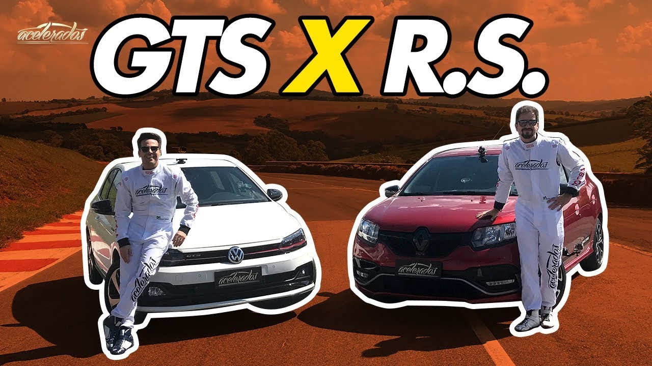 Polo GTS vs Sandero R.S.! O primeiro duelo da dupla de hot hatches no Acelerados - Especial #290