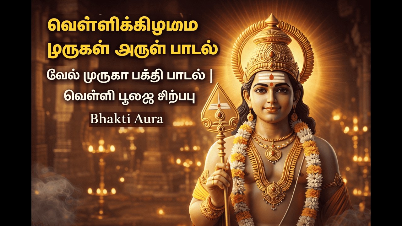 வெள்ளிக்கிழமை முருகன் அருள் பாடல் | Velli Kizhamai Bhakti | Vel Muruga Tamil Devotional Bhakti Aura