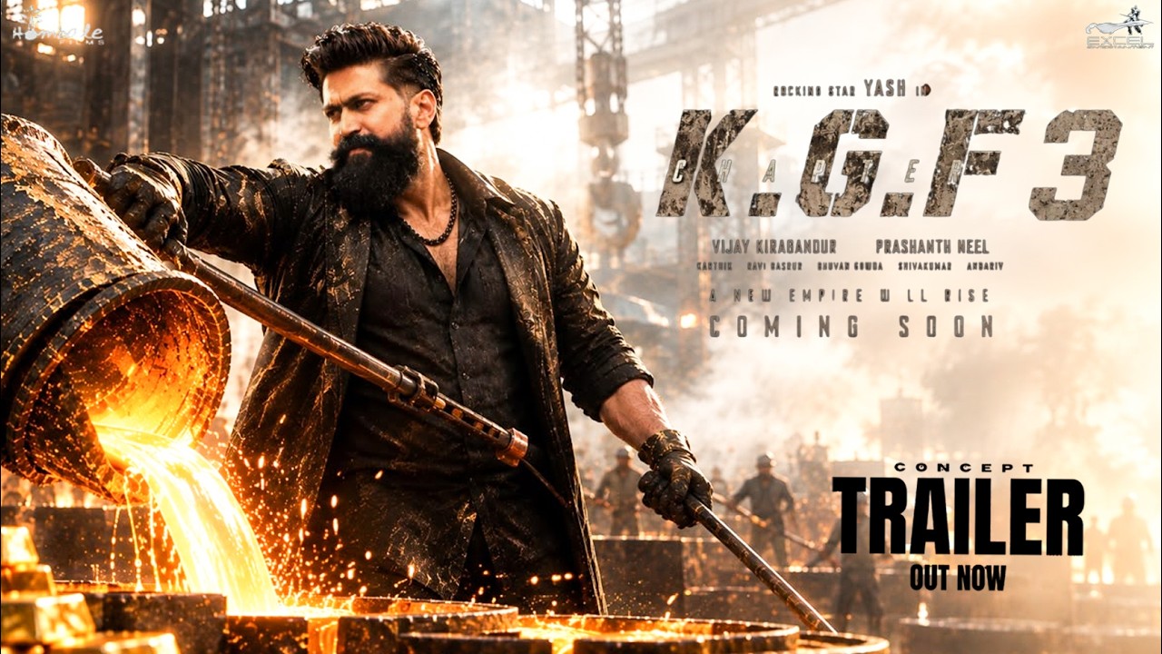 KGF Chapter 3 : Trailer (Hindi) Concept | Yash | Srinidhi Shetty, Raveena Tandon, Prashanth N | 2026