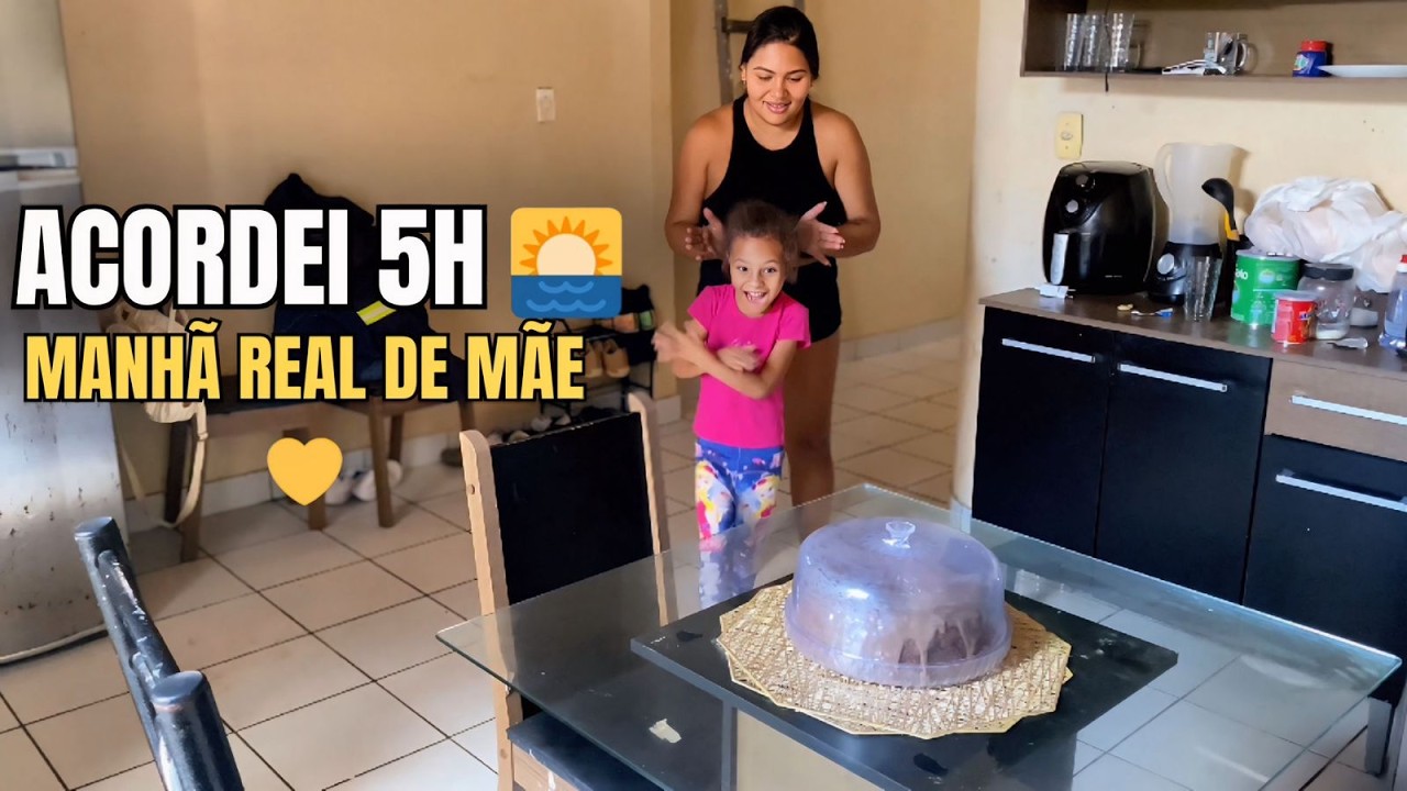 ROTINA 5 DA MANHÃ: preparando o café da minha filha (vida real!)