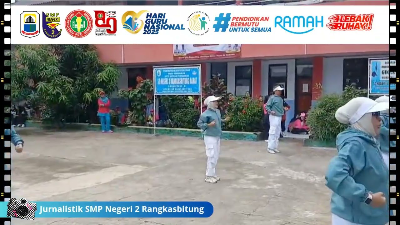 Senam Anak Indonesia Hebat dalam rangka HUT ke 80 PGRI