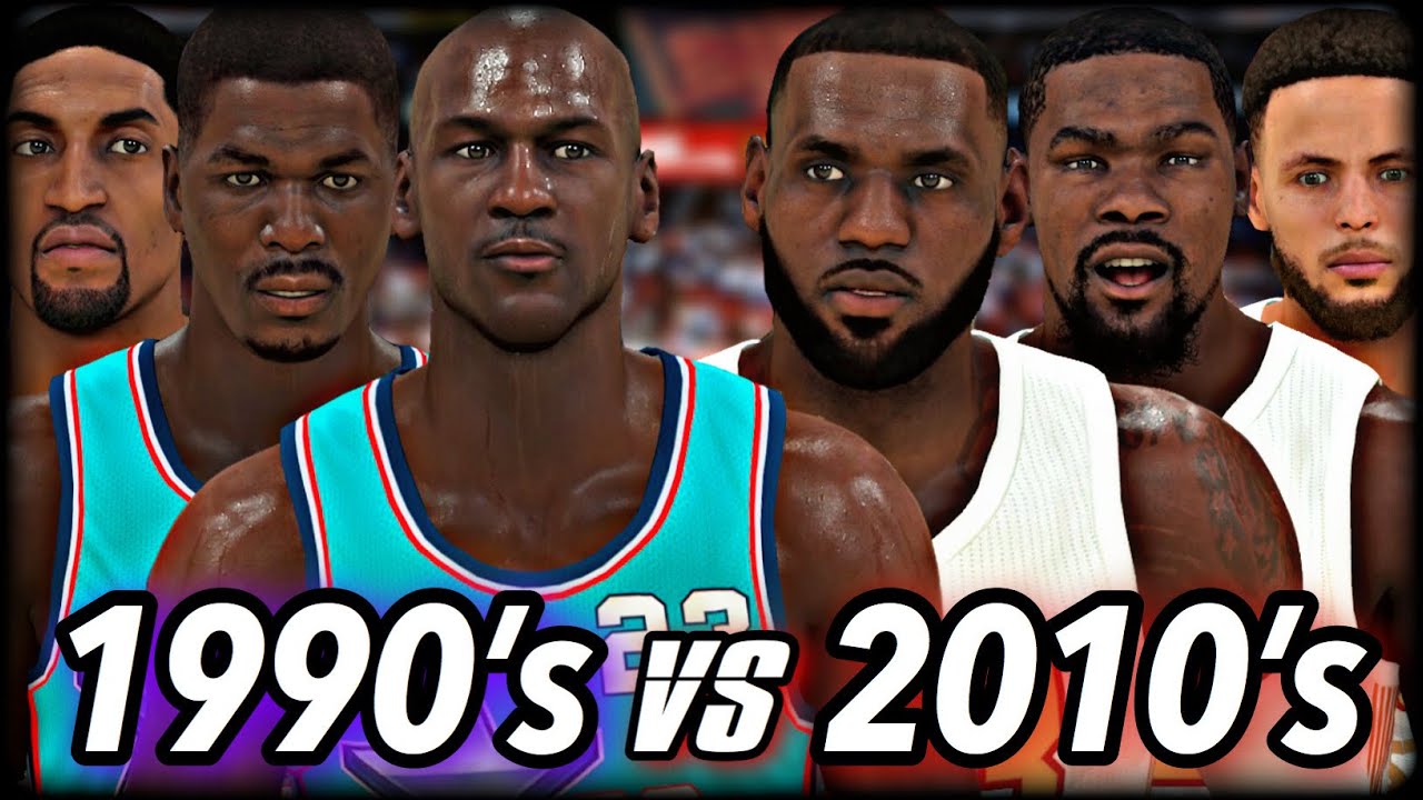 I Put The NBA’s BEST PLAYERS of the 1990’s against the 2010’s... and this happened