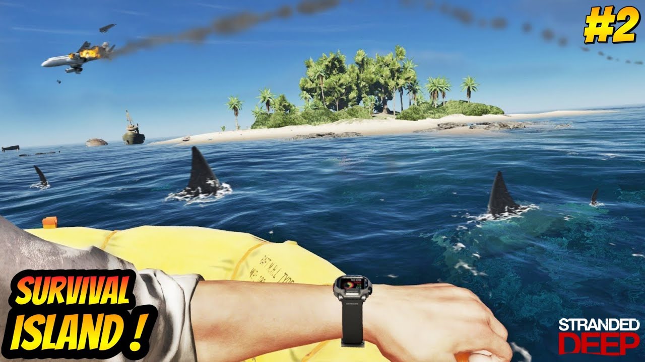 SURVIVING In Our TROPICAL ISLAND Alone ! - Stranded Deep Gameplay #2