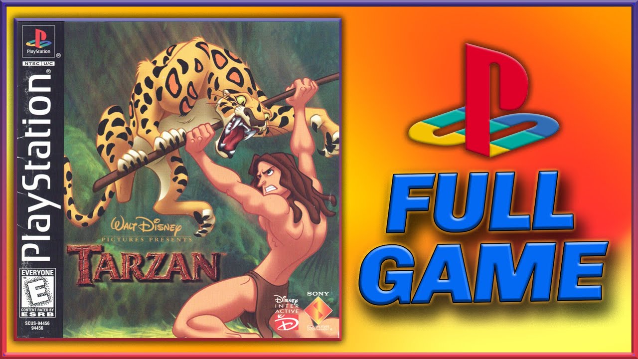 [PSX] Disney's Tarzan: Full Game Walkthrough 100% / Longplay - HD