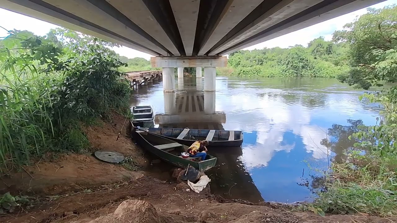 Pescaria não foi muito boa mais conseguimos pegar a mistura do almoço 