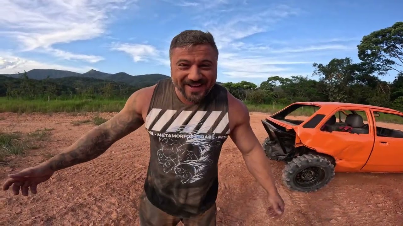 FIZ ZERINHO COM O CHEVETTE NO TERRÃO E FIQUEI COBERTO DE POEIRA. Thiago velho 