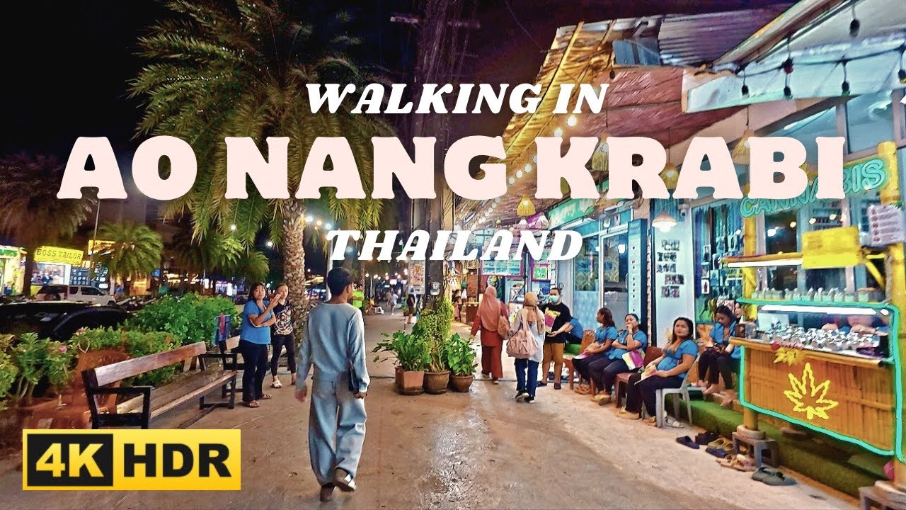 [4K HDR] AO NANG Evening & Nightlife 🇹🇭 | Top Things to See & Do in Krabi, Thailand | Sep 2025