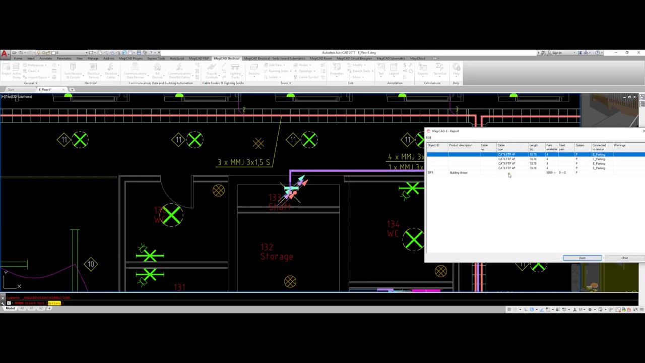 MagiCAD for AutoCAD - Electrical