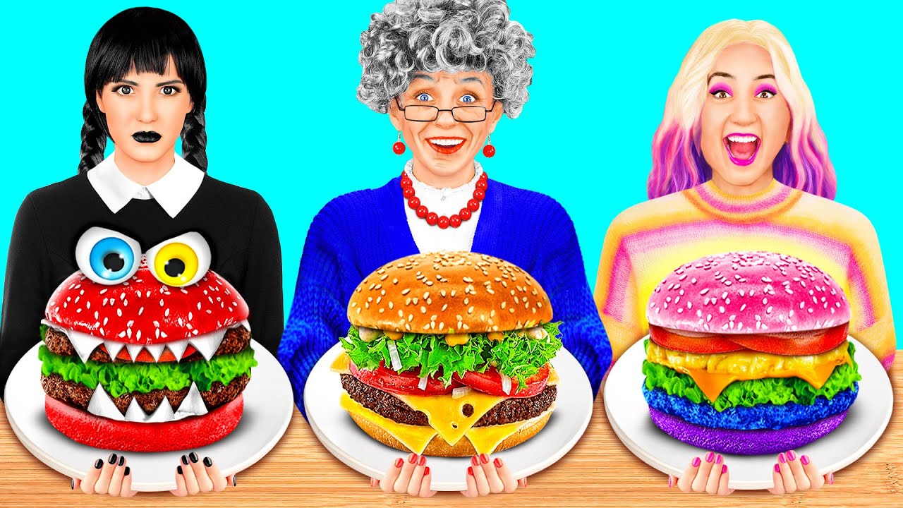 Кулинарный Челлендж: Уэнсдей Против Бабушки | Удивительные Кухонные Рецепты от Best Funny Challenges