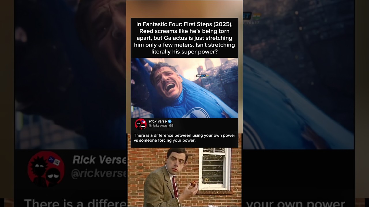 In Fantastic Four: First Steps (2025), Galactus stretches Reed Richards