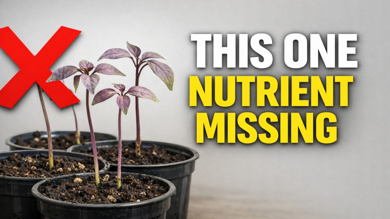Your Pepper Seedlings Look Weak? This ONE Nutrient Is Why.