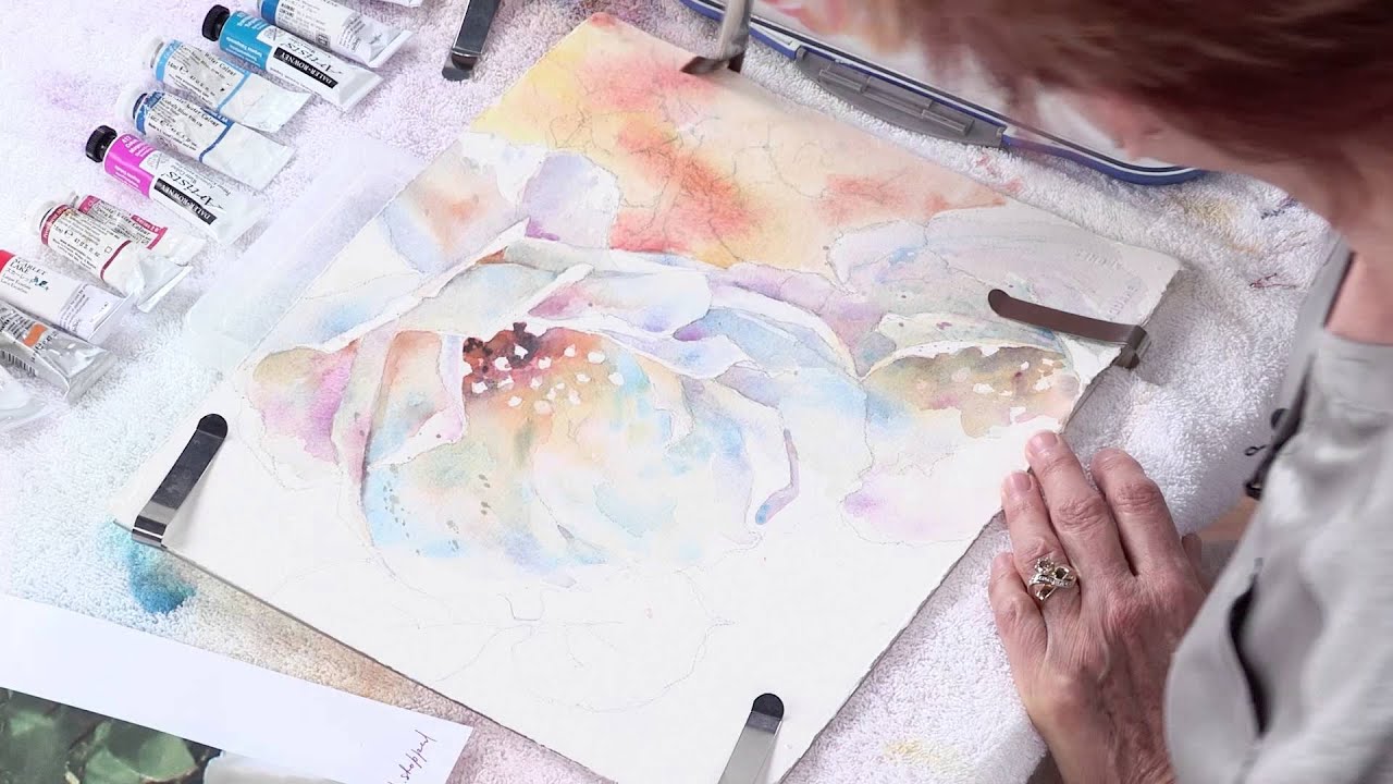 Preview | Watercolor Unleashed: Painting White Flowers with Julie Gilbert Pollard