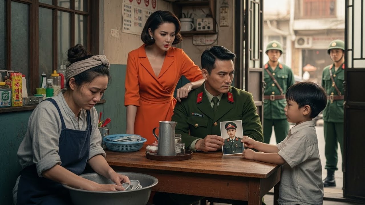 Đại Úy chuẩn bị tái hôn - Bước vào quán cơm thấy cô rửa chén liền đổi ý ngay tại chỗ