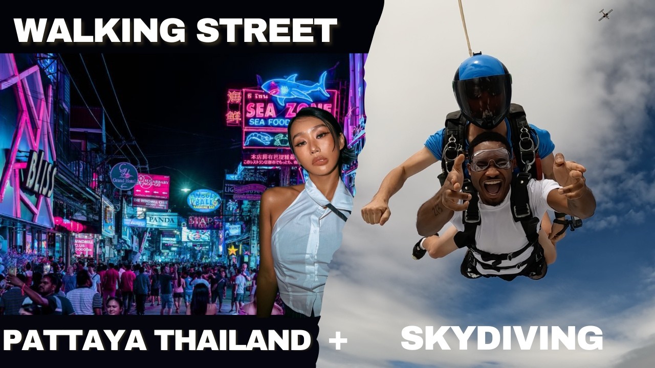 I GOT ATTACKED IN PATTAYA??|SKYDIVING IN THAILAND🇹🇭