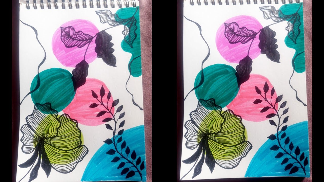 Simple  boho leaves art drawing ✨️ | Moongirl Blossom 🌸 | #boho #bohoart #drawing