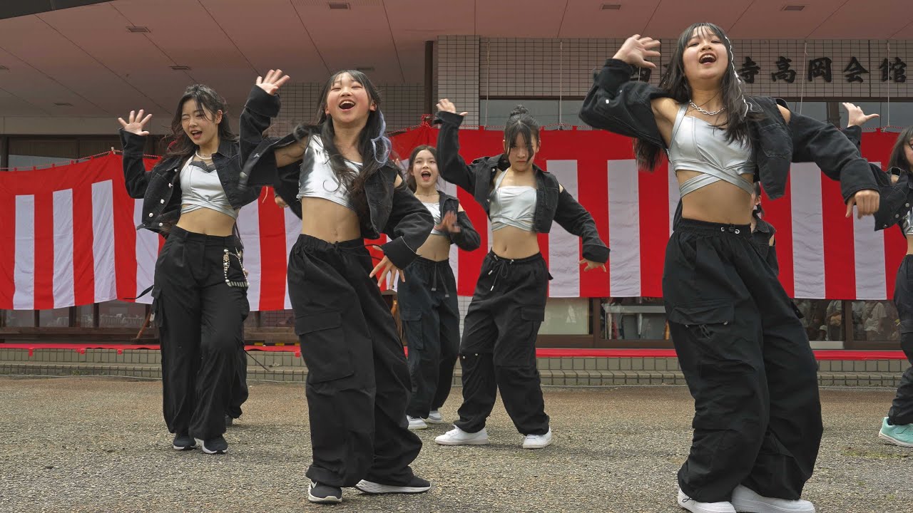 【4K60P】 富山グラウジーズアカデミー  G.O.Wダンススクール 射水 エキスパートクラス @八丁道おもしろ市 国宝 瑞龍寺前参道 2024/05/19