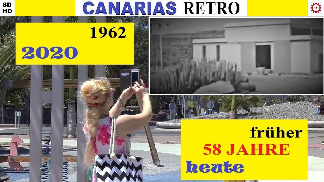 Gran Canaria☀️ vor 58 Jahren: Playa del Inglés - San Agustin 🌴 früher/heute Vergleich 1962 und 2020.