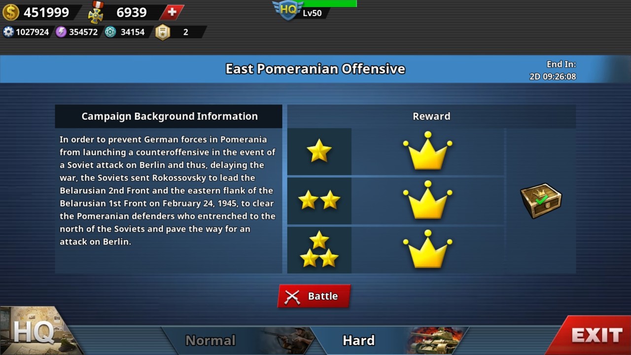 History Retrospection: East Pomeranian Offensive - World Conqueror 4
