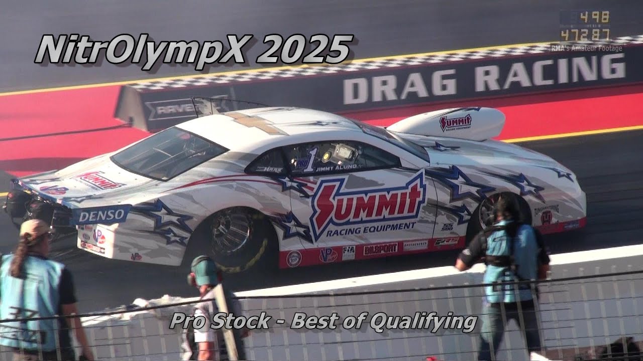 NitrOlympX 2025 – Pro Stock Qualifying | Best Runs