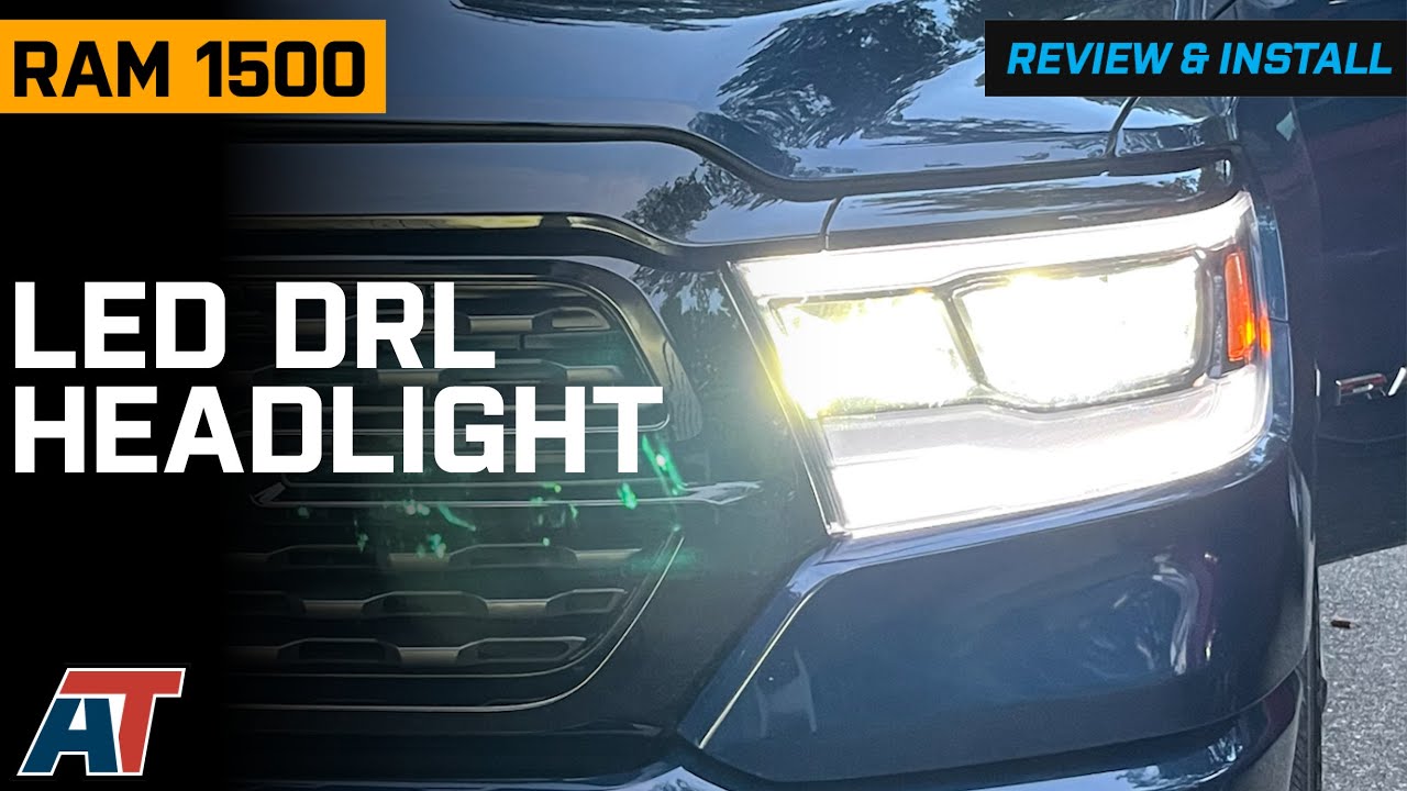 Обзор и установка светодиодных фар RAM 1500 OE Style Full LED DRL 2019–2022