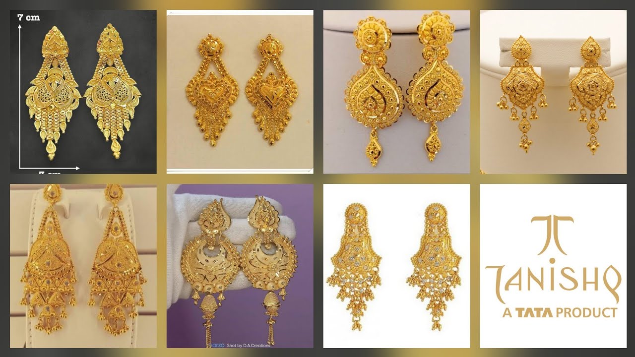 Latest Gold jhale designs, Gold Earrings designs, latest Gold 2026 Earrings designs 