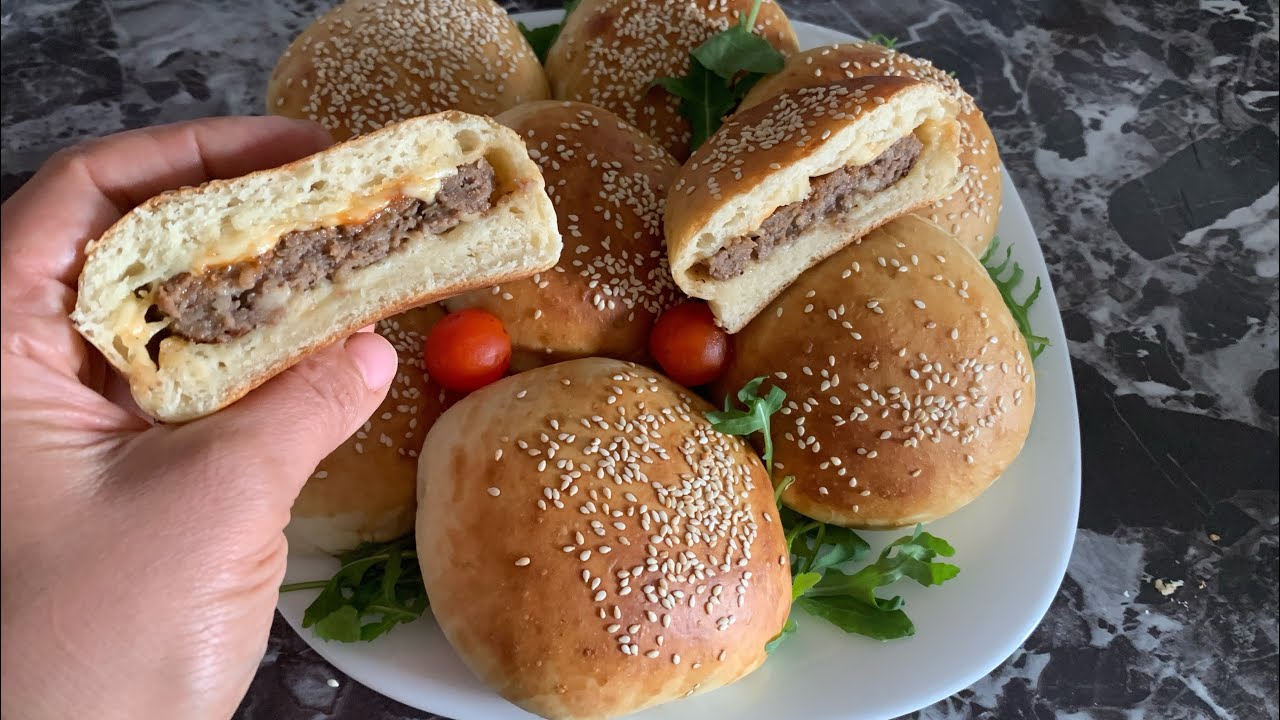 فطائر البرجر الشهية الذ وأطيب فطائر هتفرح كل البيت بعحينه هشه وطريه زى القطن👌