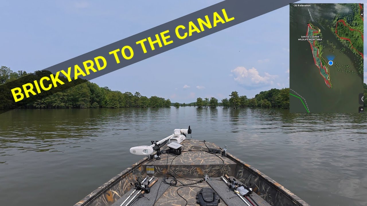 SANTEE COOPER LAKE TOUR #7 | BRICKYARD TO THE CANAL | #fishing #boat #bassfishing #outdoors #nature
