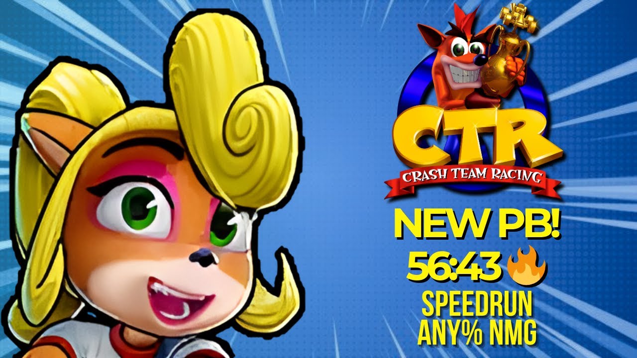 Seguindo a Evolução! Crash Team Racing Speedrun Any% (No Major Glitches - Emulator) – 56:43