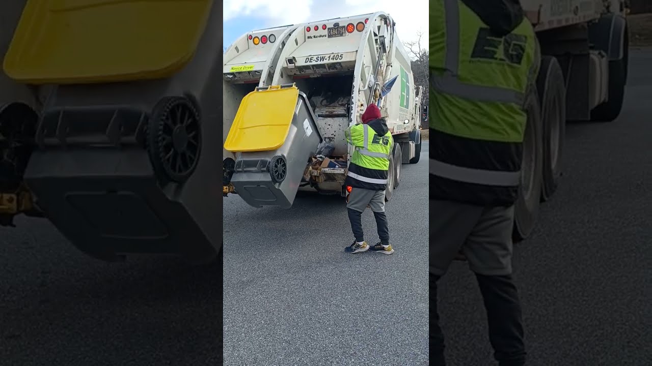 Evergreen recycling truck