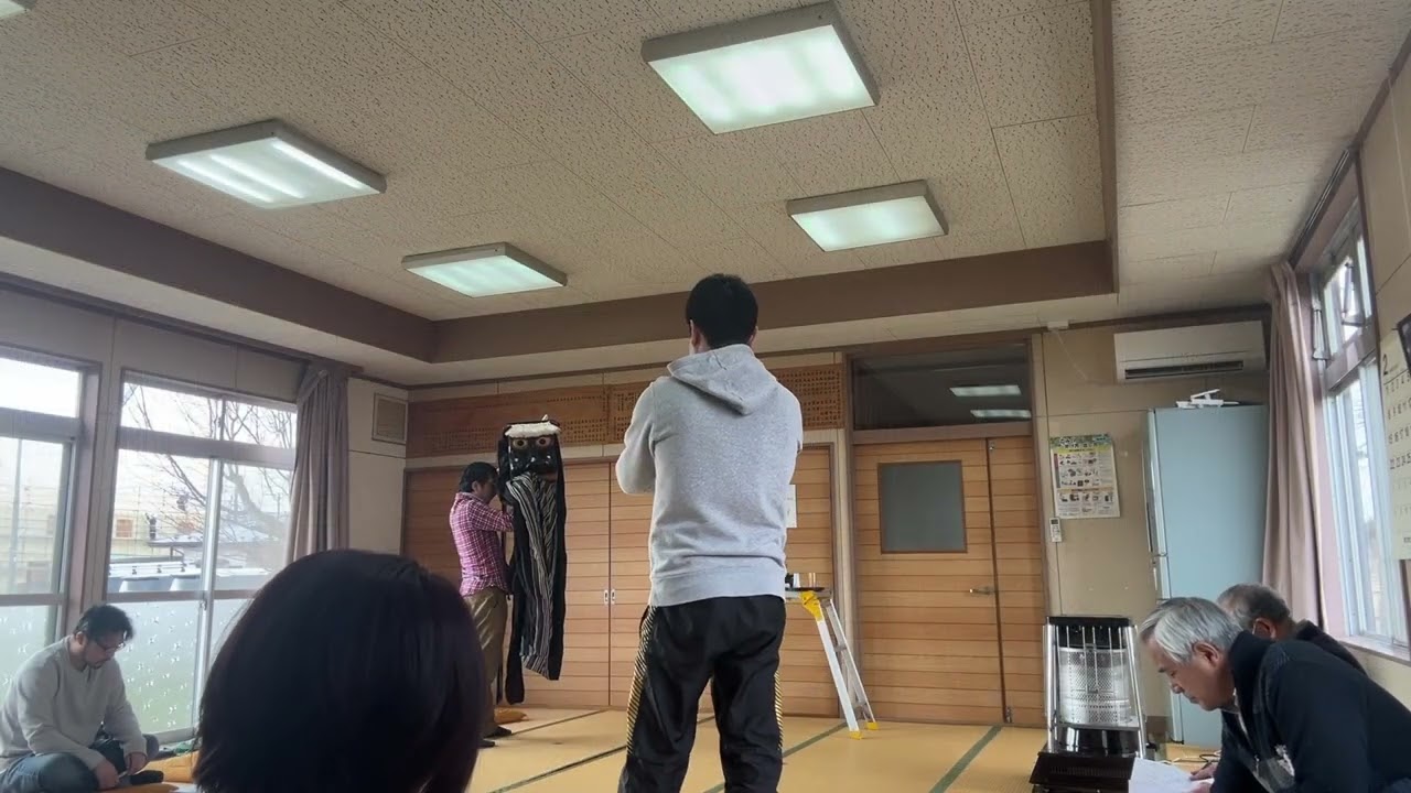 片岡権現舞　宮田保存会　練習風景