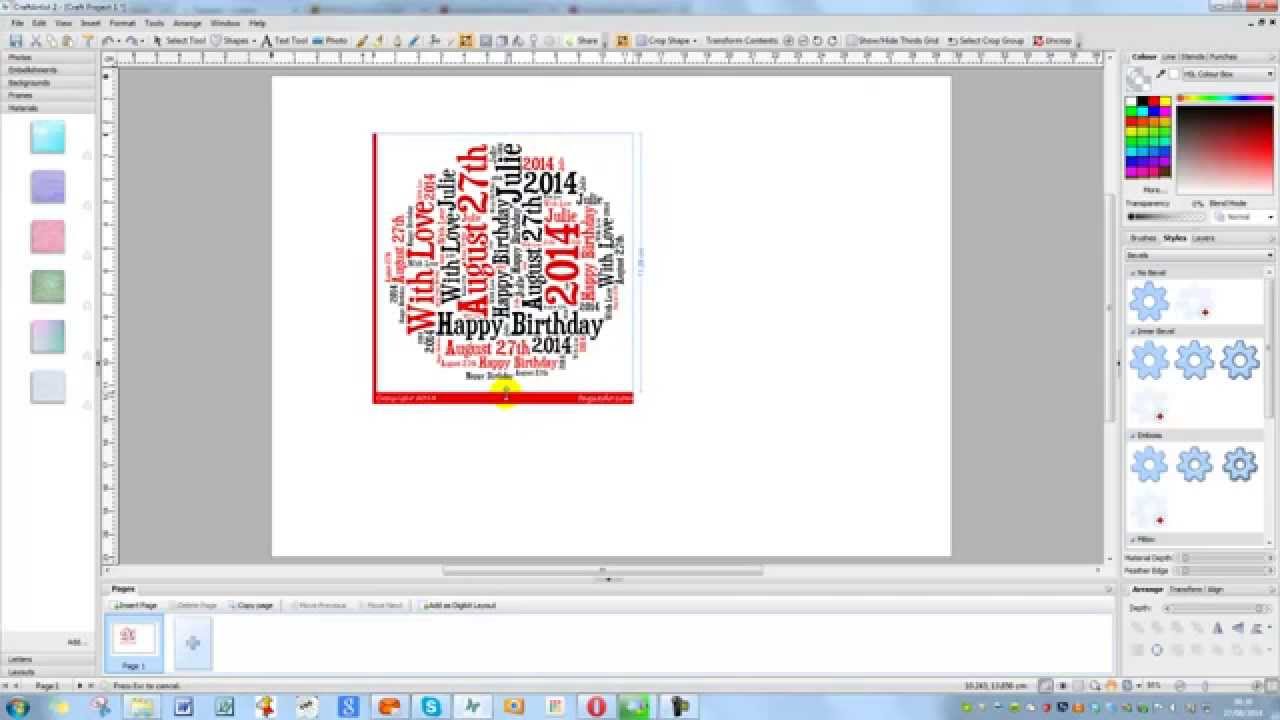 Tagxedo meets Craft Artist