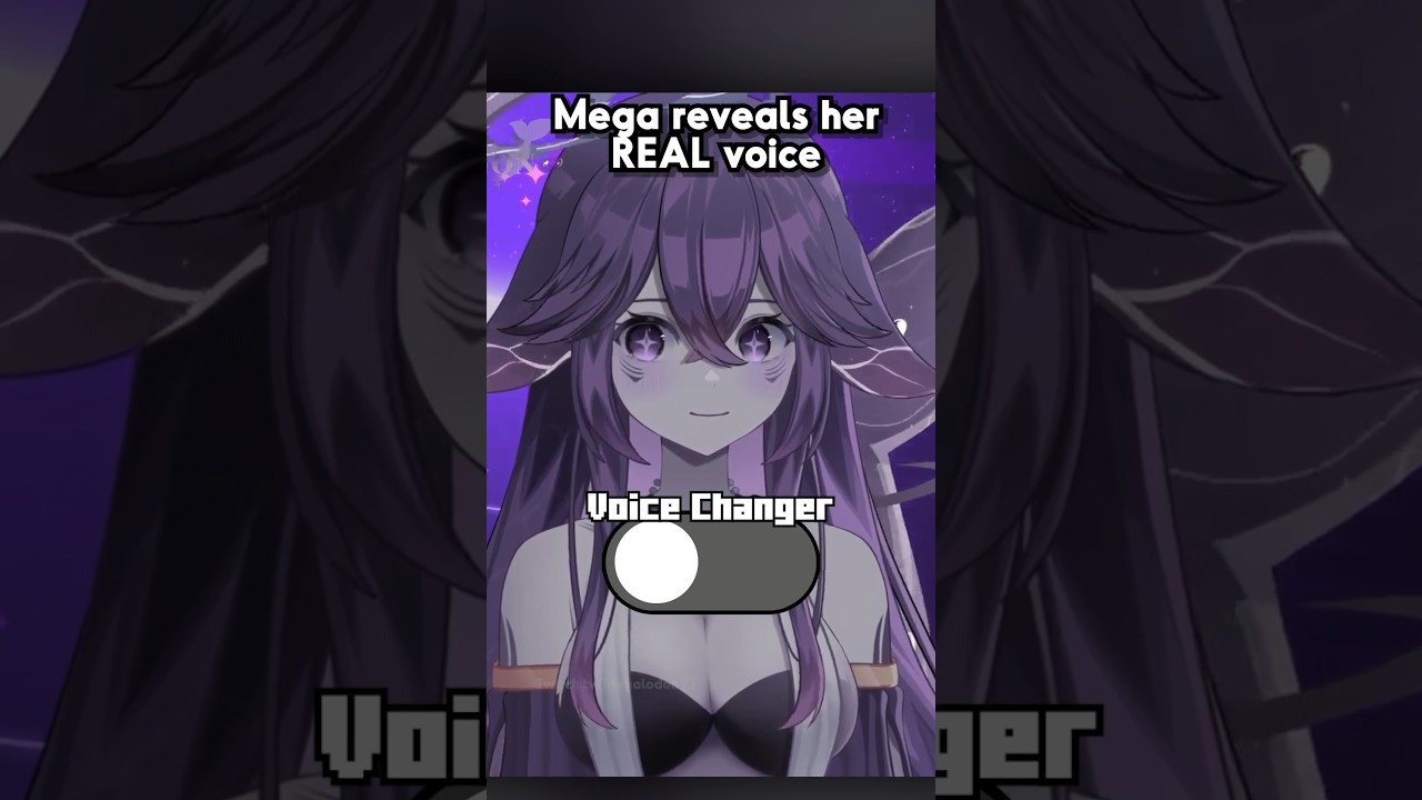Мега наконец-то отключила голосовой чейнджер😱 #vtuber