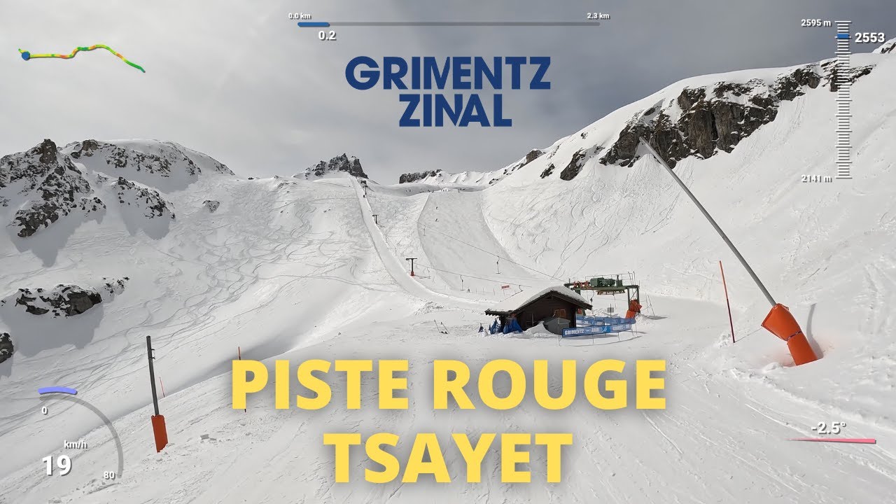 GRIMENTZ - PISTE ROUGE TSAYET - GOPRO 4K