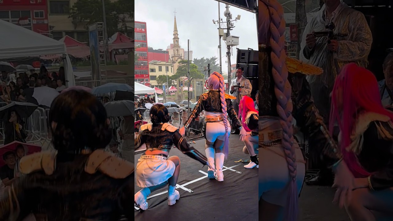 Guerreiras do Kpop // Huntrix no palco oficial do Ano Novo Chin&ecirc;s da Liberdade em SP. Vale das Fadas