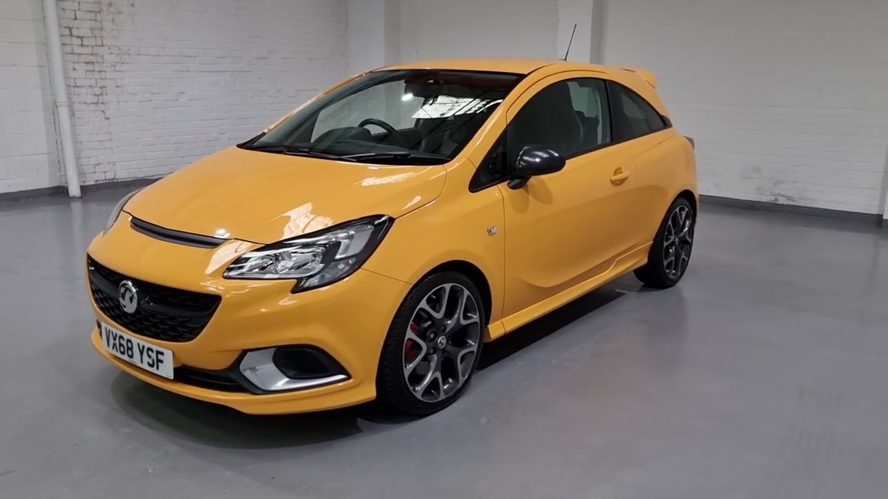 This Vauxhall Corsa 1.4 GSI with Recaro seats looks stunning in yellow!
