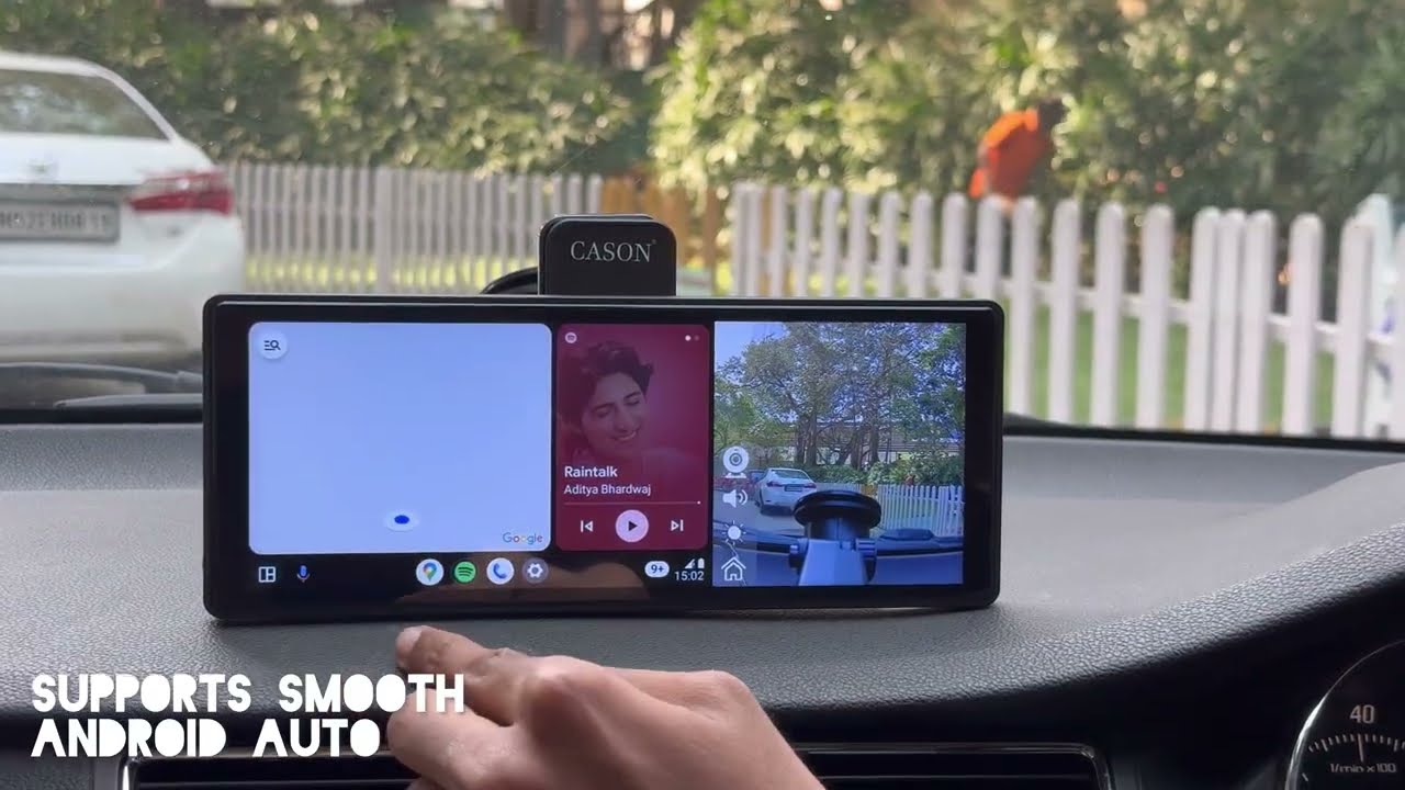 FEATURES -Cason 4k Dash Camera for Car with 10-Inch Carplay/Android Touch Screen & 1080P Rear Camera