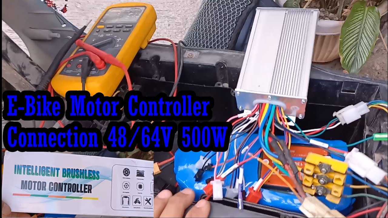 E-BIKE MOTOR CONTROLLER 48/64V 500W CONNECTION/MISSING IGNITION WIRE